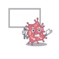 An icon of haemophilus ducreyi mascot design style bring a board Royalty Free Stock Photo