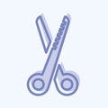 Icon Hair Scissor - Two Tone Style Royalty Free Stock Photo