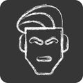 Icon Haircut. suitable for Barbershop symbol. chalk Style. simple design editable. design template vector. simple illustration