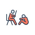 Color illustration icon for Harry, torture and scupper Royalty Free Stock Photo
