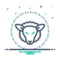 Mix icon for Head, sheep and animal