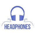 Icon headphones. Vector image.