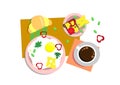 Icon with health food. natural cooked for concept design. Healthy food, diet meal.