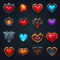 icon heart game ai generated