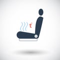 Icon heated seat.