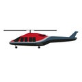 Icon of the helicopter. Simple flat vector illustration