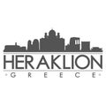 Heraklion Silhouette Design City Vector Art