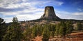 Icon on a Hill, Devil& x27;s Tower, Wyoming Royalty Free Stock Photo