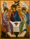 Icon of the Holy Trinity Royalty Free Stock Photo