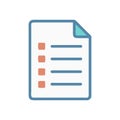 Icon for Homework Sheet Royalty Free Stock Photo
