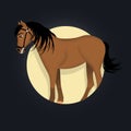 Icon of horse for horoscope Chinese