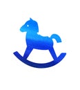Icon horse toy silhouette