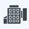 Icon Hotel. related to Leisure and Travel symbol. glyph style. simple design illustration