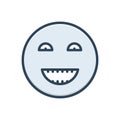 Color illustration icon for Humor, laughter and jocularity Royalty Free Stock Photo