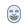 Color illustration icon for Humor, laughter and jocularity Royalty Free Stock Photo