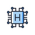Icon of Hypervisor for Cloud Solutions Royalty Free Stock Photo