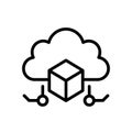 Icon, Icon Cloud Computing Data Transmission. Royalty Free Stock Photo