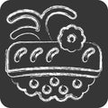 Icon Ike. related to Sushi symbol. chalk Style. simple design editable. simple illustration