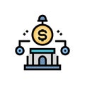 Icon for Overview of Public Funding Sources Royalty Free Stock Photo