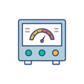 Compact Digital Panel Meter Icon for Displays Royalty Free Stock Photo