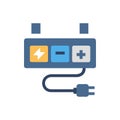 Efficient Battery Charge Controller Icon for Solar Royalty Free Stock Photo