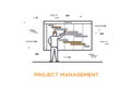 Icon illustration Business 02 Project management