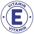 Icon illustration, Vitamin E. Ideal for catalogs, cosmetics and institutional