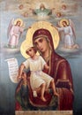 Icon image of the Blessed Virgin Royalty Free Stock Photo