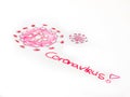 Icon image of corona virus drawing