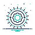 Mix icon for Implementing, implementation and execution