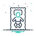 Mix icon for Infant, newborn and baby Royalty Free Stock Photo