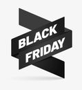 Icon with inscription BLACK FRIDAY and soft shadow