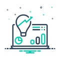 Mix icon for Insights From, finance and graph Royalty Free Stock Photo