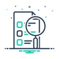 Mix icon for Inspections, examination and check