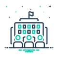 Mix icon for Institutional, public and building