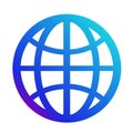 Icon internet. Symbol of the website. Globe sign