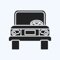 Icon Jeep. suitable for education symbol. glyph style. simple design editable. design template vector. simple illustration