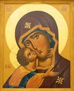 Icon of jesus and mary