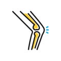 Multi color icon for Joint, arthritis and painful Royalty Free Stock Photo