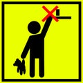 Icon - keep out of children Royalty Free Stock Photo