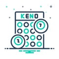 Mix icon for Keno, casino and scratch