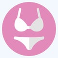 Icon Lingerie - Flat Style,Simple illustration,Editable stroke