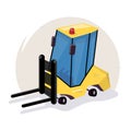 Icon loader. Equipment for the warehouse.