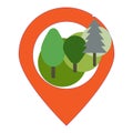 icon location forest, park, reserve