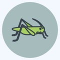 Icon Locust Infestation. suitable for disasters symbol. color mate style. simple design editable. design template vector. simple