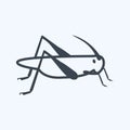 Icon Locust Infestation. suitable for disasters symbol. glyph style. simple design editable. design template vector. simple symbol