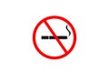 No smoking area icon Royalty Free Stock Photo