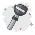 Icon Magic Wand. related to Medieval symbol. comic style. simple design editable. simple illustration Royalty Free Stock Photo