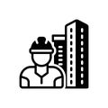Black solid icon for Makers, creator and constructor