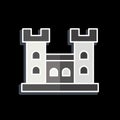 Icon Malahide Castle. related to Ireland symbol. glossy style. simple design editable. simple illustration